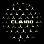 MERCEDES BENZ CLA 180 LOGO PROJECTOT LIGHTS  (quantity 1 = 1 set /2 door lights with 2 logo films)Nr.02M217