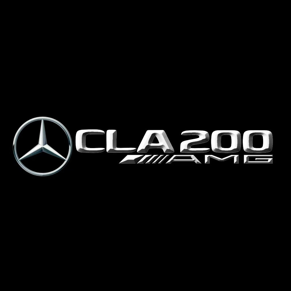 MERCEDES BENZ CLA 200 LOGO PROJECTOT LIGHTS  (quantity 1 = 1 set /2 door lights with 2 logo films)Nr.02M221