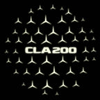 MERCEDES BENZ CLA 200 LOGO PROJECTOT LIGHTS  (quantity 1 = 1 set /2 door lights with 2 logo films)Nr.02M222