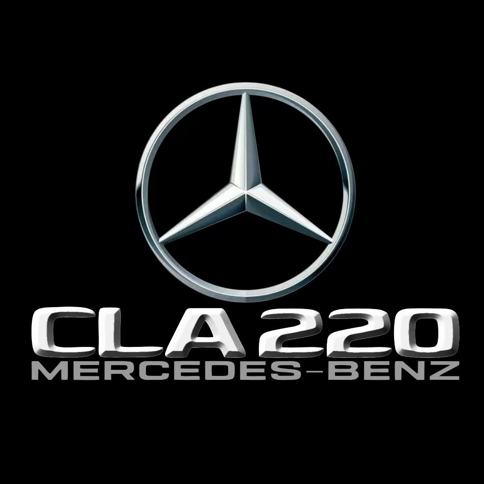 MERCEDES BENZ CLA 220 LOGO PROJECTOT LIGHTS  (quantity 1 = 1 set /2 door lights with 2 logo films)Nr.02M223