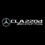 MERCEDES BENZ CLA 220d LOGO PROJECTOT LIGHTS  (quantity 1 = 1 set /2 door lights with 2 logo films)Nr.02M224