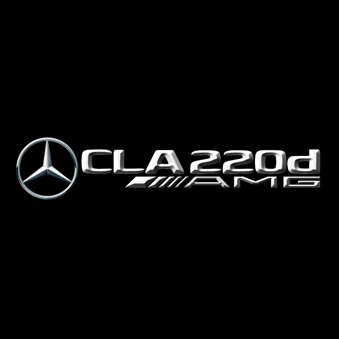 MERCEDES BENZ CLA 220d LOGO PROJECTOT LIGHTS  (quantity 1 = 1 set /2 door lights with 2 logo films)Nr.02M224