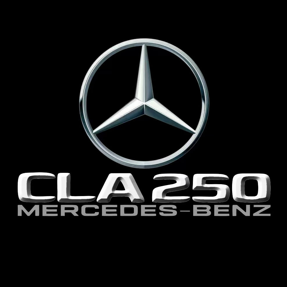 MERCEDES BENZ CLA 250 LOGO PROJECTOT LIGHTS  (quantity 1 = 1 set /2 door lights with 2 logo films)Nr.02M226