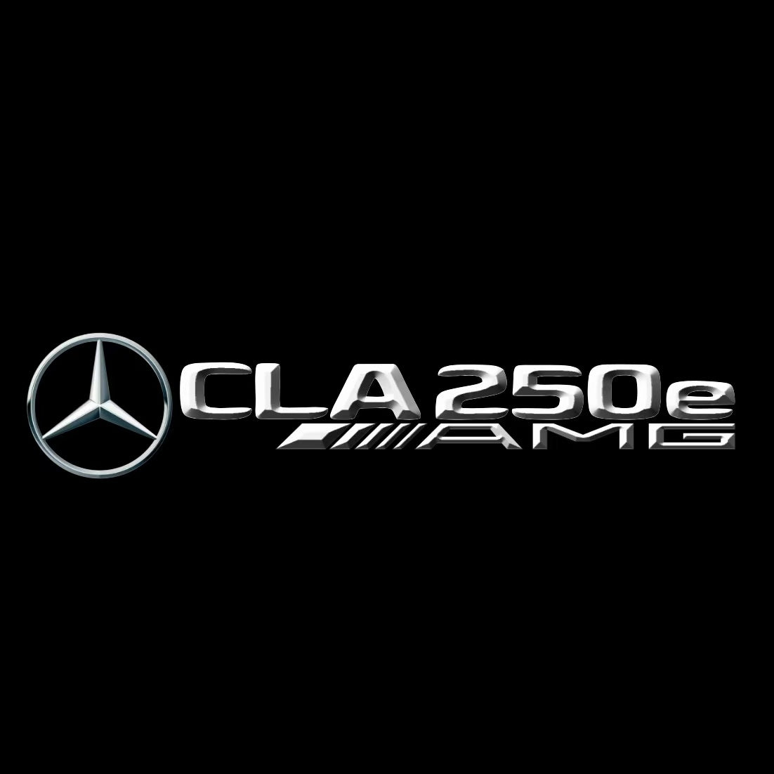 MERCEDES BENZ CLA 250e LOGO PROJECTOT LIGHTS  (quantity 1 = 1 set /2 door lights with 2 logo films)Nr.02M227