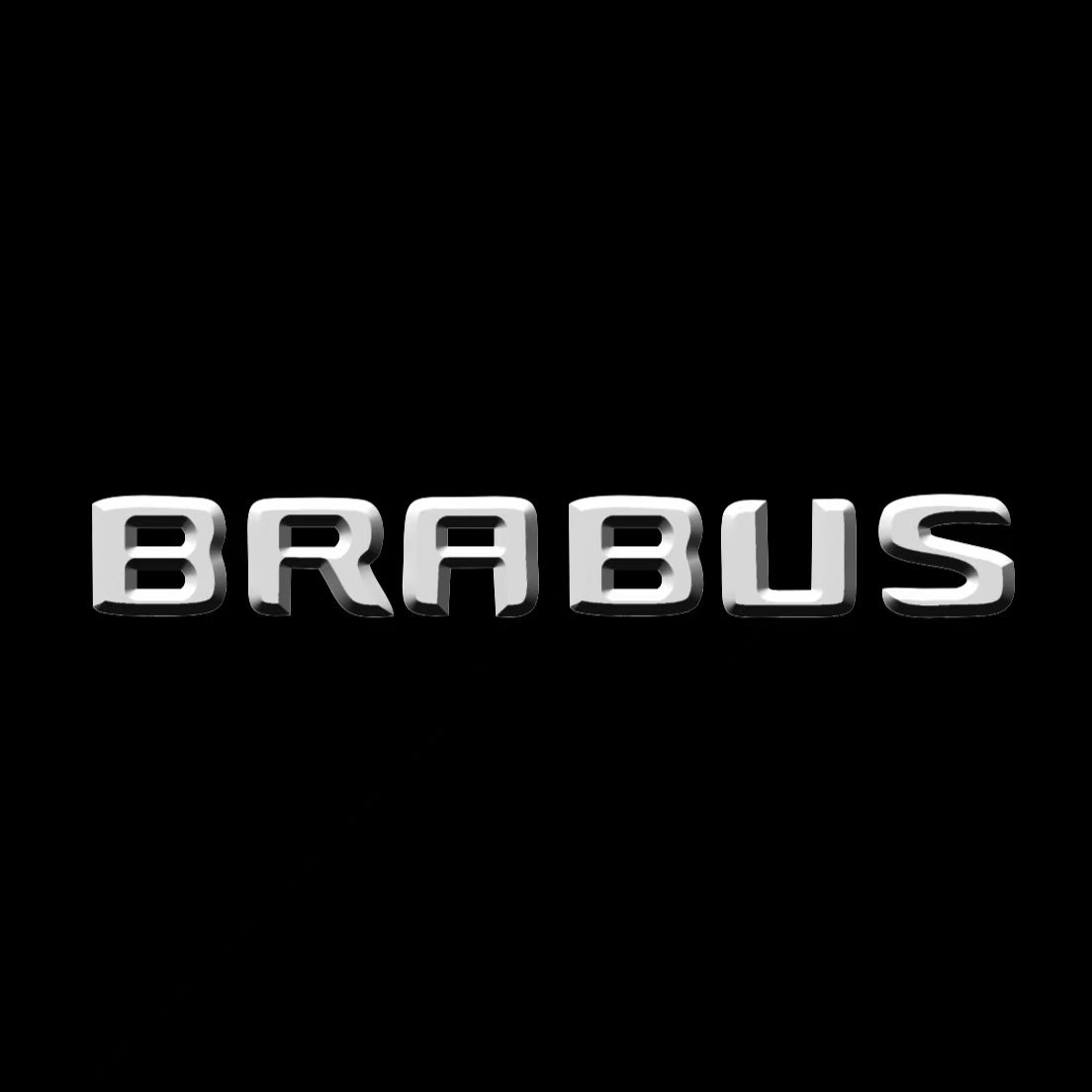 MERCEDES BENZ BRABUS LOGO PROJECTOT LIGHTS  (quantity 1 = 1 set /2 door lights with 2 logo films)Nr.02M246