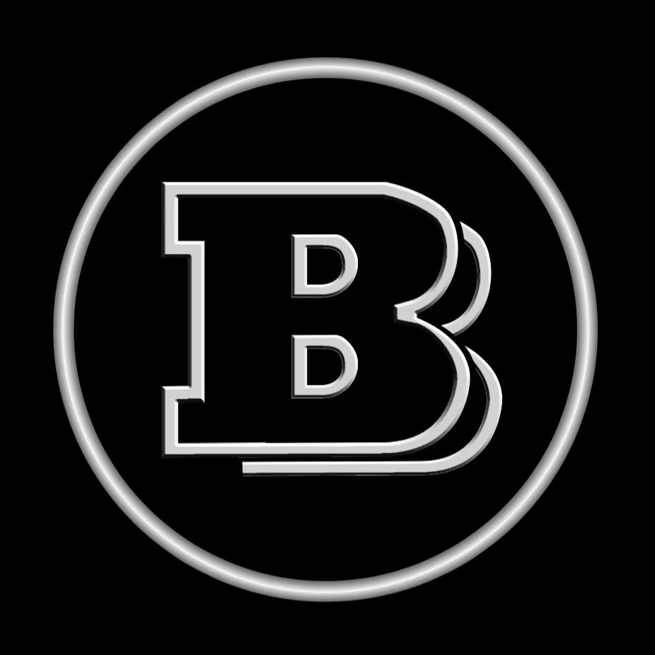 MERCEDES BENZ BRABUS LOGO PROJECTOT LIGHTS  (quantity 1 = 1 set /2 door lights with 2 logo films)Nr.02M247