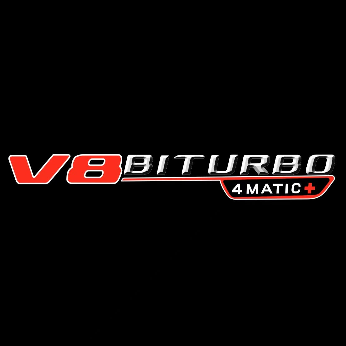 MERCEDES BENZ V8 LOGO PROJECTOT LIGHTS  (quantity 1 = 1 set /2 door lights with 2 logo films)Nr.02M231