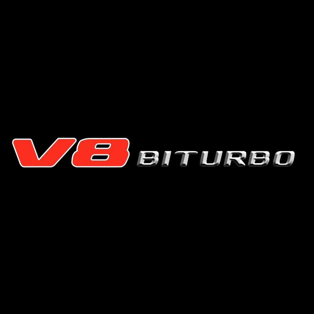 MERCEDES BENZ V8 LOGO PROJECTOT LIGHTS  (quantity 1 = 1 set /2 door lights with 2 logo films)Nr.02M232