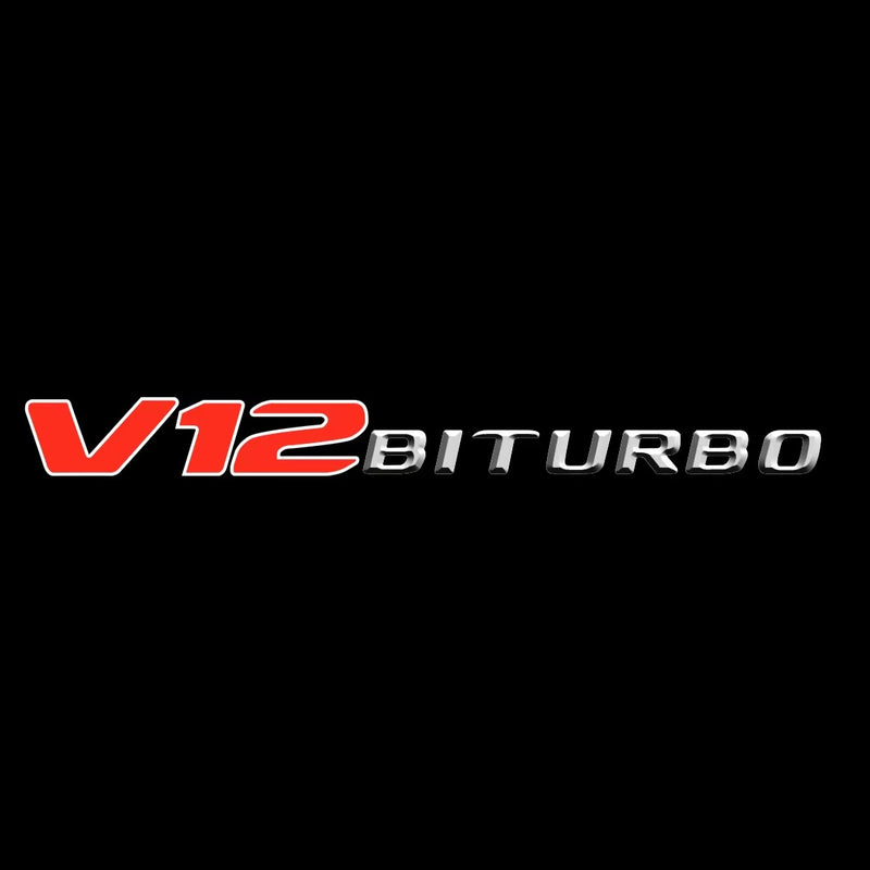 MERCEDES BENZ V12 LOGO PROJECTOT LIGHTS  (quantity 1 = 1 set /2 door lights with 2 logo films)Nr.02M233