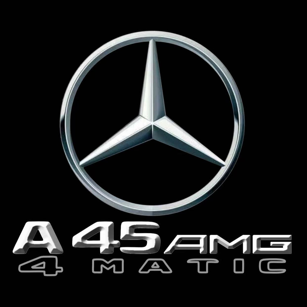 MERCEDES BENZ A45 AMG LOGO PROJECTOT LIGHTS  (quantity 1 = 1 set /2 door lights with 2 logo films)Nr.02M259