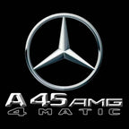 MERCEDES BENZ A45 AMG LOGO PROJECTOT LIGHTS  (quantity 1 = 1 set /2 door lights with 2 logo films)Nr.02M259