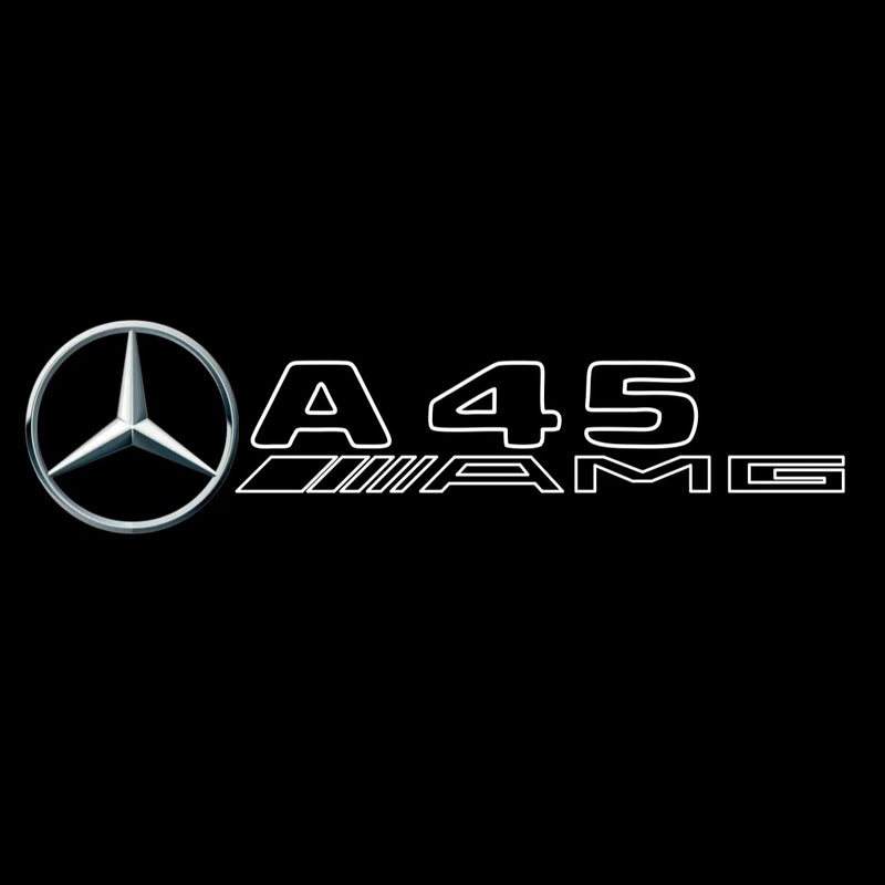 MERCEDES BENZ A45 AMG LOGO PROJECTOT LIGHTS  (quantity 1 = 1 set /2 door lights with 2 logo films)Nr.02M260