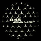 MERCEDES BENZ A45 AMG LOGO PROJECTOT LIGHTS  (quantity 1 = 1 set /2 door lights with 2 logo films)Nr.02M261