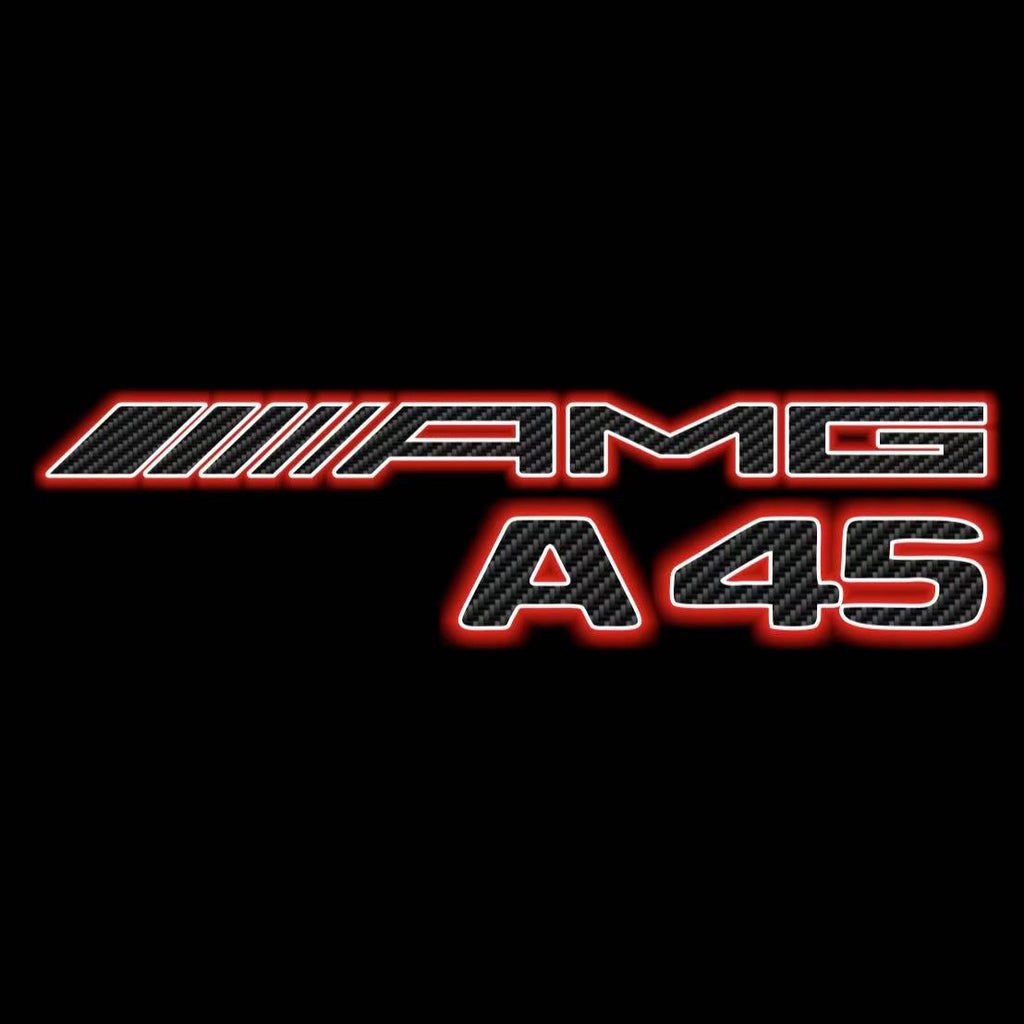 MERCEDES BENZ A45 AMG LOGO PROJECTOT LIGHTS  (quantity 1 = 1 set /2 door lights with 2 logo films)Nr.02M262