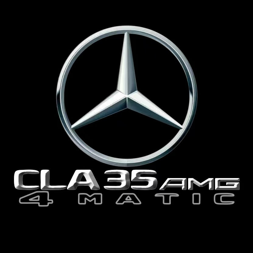 MERCEDES BENZ CLA35 AMG LOGO PROJECTOT LIGHTS  (quantity 1 = 1 set /2 door lights with 2 logo films)Nr.02M267