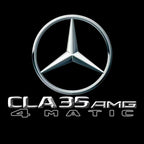MERCEDES BENZ CLA35 AMG LOGO PROJECTOT LIGHTS  (quantity 1 = 1 set /2 door lights with 2 logo films)Nr.02M267