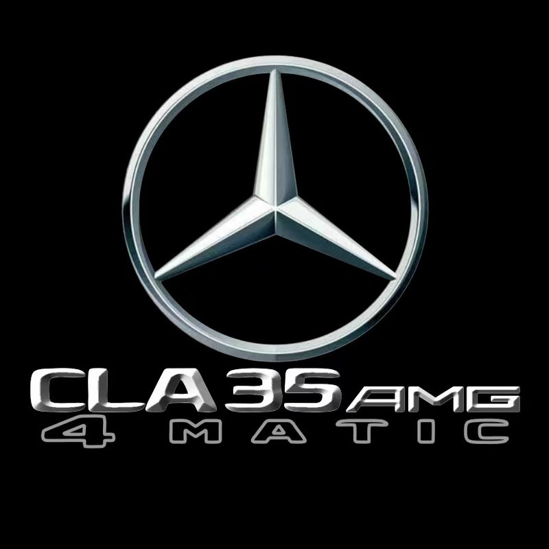 MERCEDES BENZ CLA35 AMG LOGO PROJECTOT LIGHTS  (quantity 1 = 1 set /2 door lights with 2 logo films)Nr.02M267