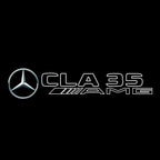 MERCEDES BENZ CLA 35 AMG LOGO PROJECTOT LIGHTS  (quantity 1 = 1 set /2 door lights with 2 logo films)Nr.02M263