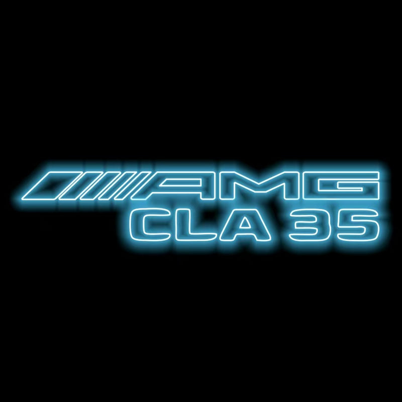 MERCEDES BENZ CLA 35 AMG LOGO PROJECTOT LIGHTS  (quantity 1 = 1 set /2 door lights with 2 logo films)Nr.02M265