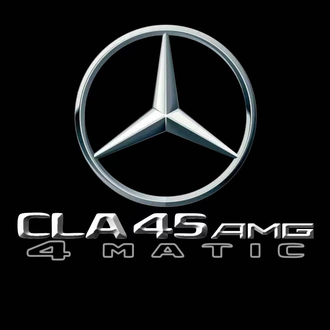 MERCEDES BENZ CLA45 AMG LOGO PROJECTOT LIGHTS (quantity 1 = 1 set /2 d