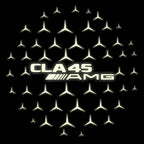 MERCEDES BENZ CLA45 AMG LOGO PROJECTOT LIGHTS  (quantity 1 = 1 set /2 door lights with 2 logo films)Nr.02M268