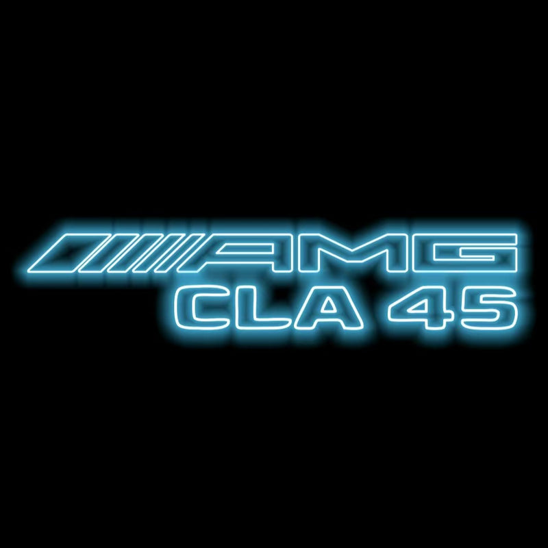 MERCEDES BENZ CLA45 AMG LOGO PROJECTOT LIGHTS  (quantity 1 = 1 set /2 door lights with 2 logo films)Nr.02M270