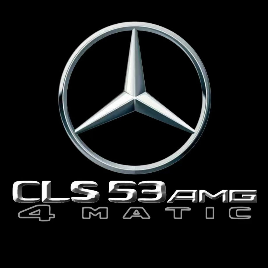 MERCEDES BENZ CLS53 AMG LOGO PROJECTOT LIGHTS  (quantity 1 = 1 set /2 door lights with 2 logo films)Nr.02M276