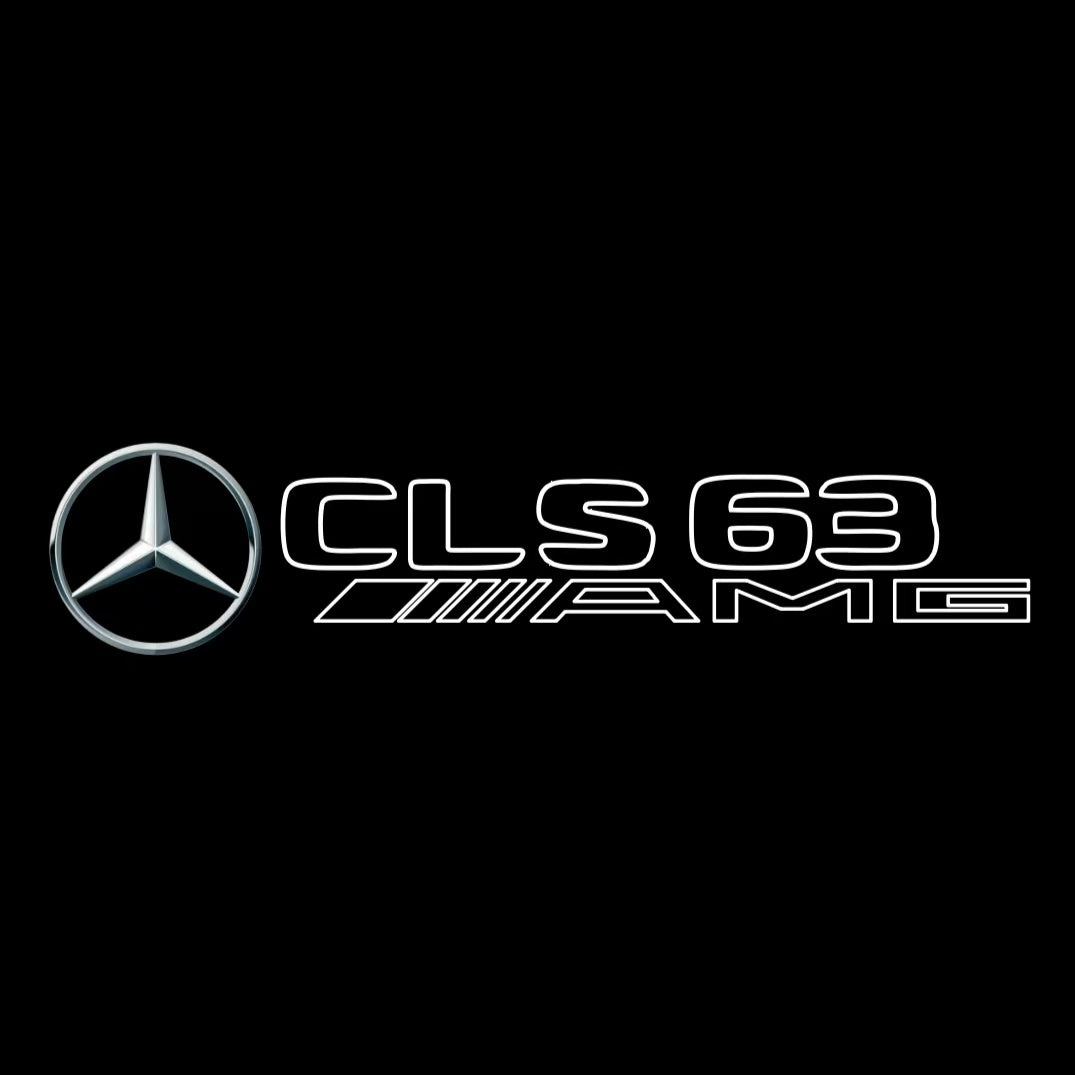 MERCEDES BENZ CLS63 AMG LOGO PROJECTOT LIGHTS  (quantity 1 = 1 set /2 door lights with 2 logo films)Nr.02M282