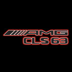 MERCEDES BENZ CLS63 AMG LOGO PROJECTOT LIGHTS  (quantity 1 = 1 set /2 door lights with 2 logo films)Nr.02M281