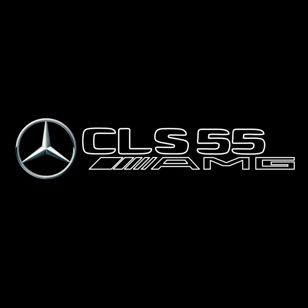 MERCEDES BENZ CLS55 AMG LOGO PROJECTOT LIGHTS  (quantity 1 = 1 set /2 door lights with 2 logo films)Nr.02M286