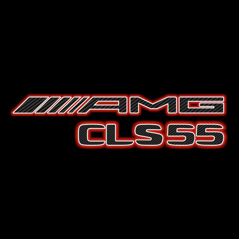 MERCEDES BENZ CLS55 AMG LOGO PROJECTOT LIGHTS  (quantity 1 = 1 set /2 door lights with 2 logo films)Nr.02M284