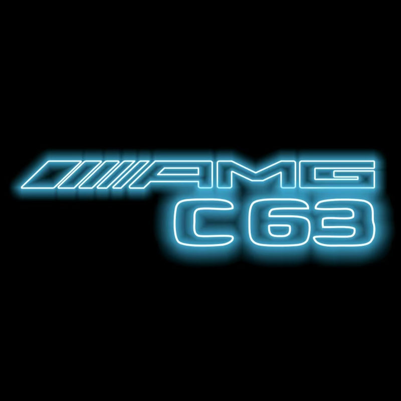 MERCEDES BENZ C63 AMG LOGO PROJECTOT LIGHTS  (quantity 1 = 1 set /2 door lights with 2 logo films)Nr.02M293