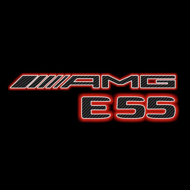 MERCEDES BENZ E55 AMG LOGO PROJECTOT LIGHTS  (quantity 1 = 1 set /2 door lights with 2 logo films)Nr.02M305