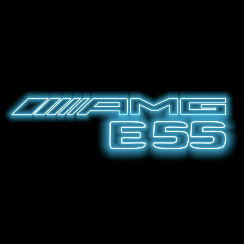 MERCEDES BENZ E55 AMG LOGO PROJECTOT LIGHTS  (quantity 1 = 1 set /2 door lights with 2 logo films)Nr.02M303