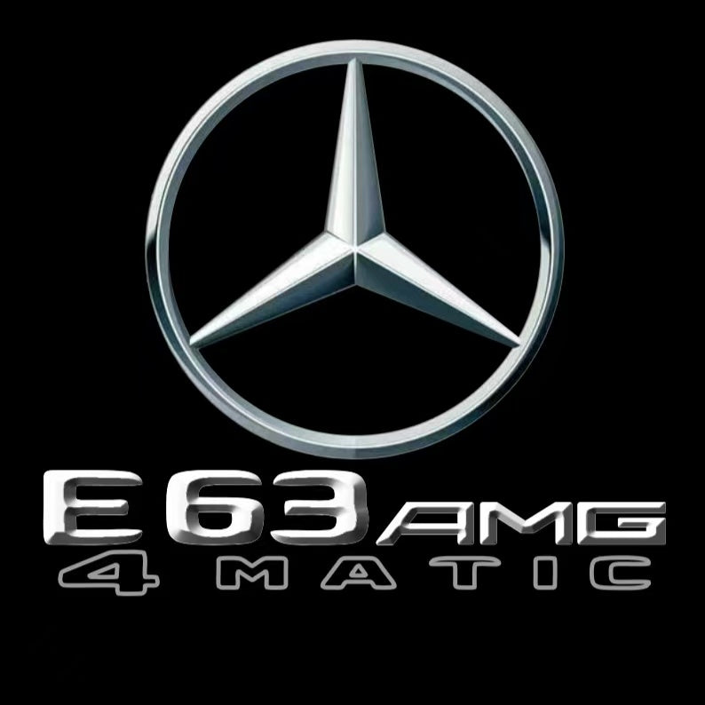 MERCEDES BENZ E63 AMG LOGO PROJECTOT LIGHTS  (quantity 1 = 1 set /2 door lights with 2 logo films)Nr.02M310