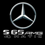 MERCEDES BENZ S65 AMG LOGO PROJECTOT LIGHTS  (quantity 1 = 1 set /2 door lights with 2 logo films)Nr.02M317
