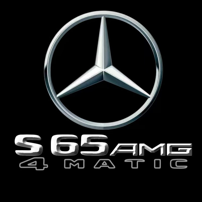 MERCEDES BENZ S65 AMG LOGO PROJECTOT LIGHTS  (quantity 1 = 1 set /2 door lights with 2 logo films)Nr.02M317