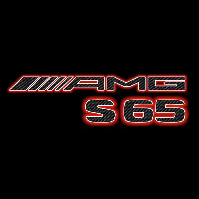 MERCEDES BENZ S65 AMG LOGO PROJECTOT LIGHTS  (quantity 1 = 1 set /2 door lights with 2 logo films)Nr.02M314