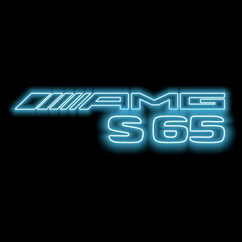 MERCEDES BENZ S65 AMG LOGO PROJECTOT LIGHTS  (quantity 1 = 1 set /2 door lights with 2 logo films)Nr.02M313