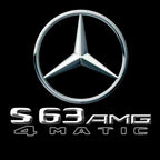 MERCEDES BENZ S63 AMG LOGO PROJECTOT LIGHTS  (quantity 1 = 1 set /2 door lights with 2 logo films)Nr.02M324