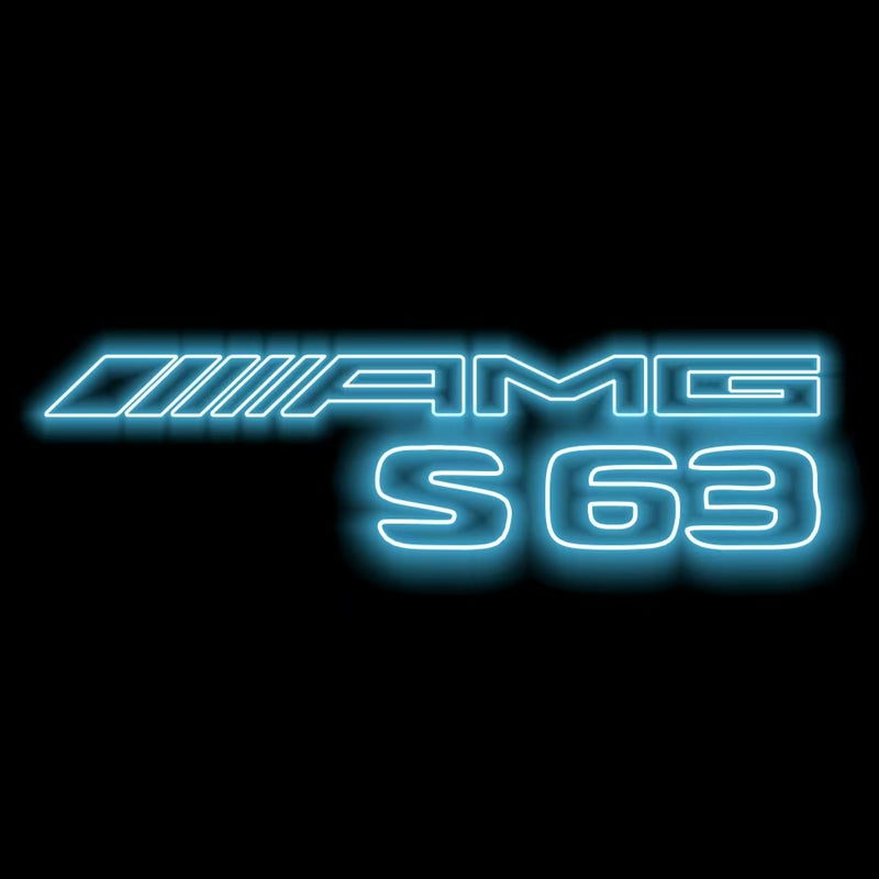 MERCEDES BENZ S63 AMG LOGO PROJECTOT LIGHTS  (quantity 1 = 1 set /2 door lights with 2 logo films)Nr.02M323