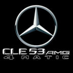 MERCEDES BENZ CLE53 AMG LOGO PROJECTOT LIGHTS  (quantity 1 = 1 set /2 door lights with 2 logo films)Nr.02M330
