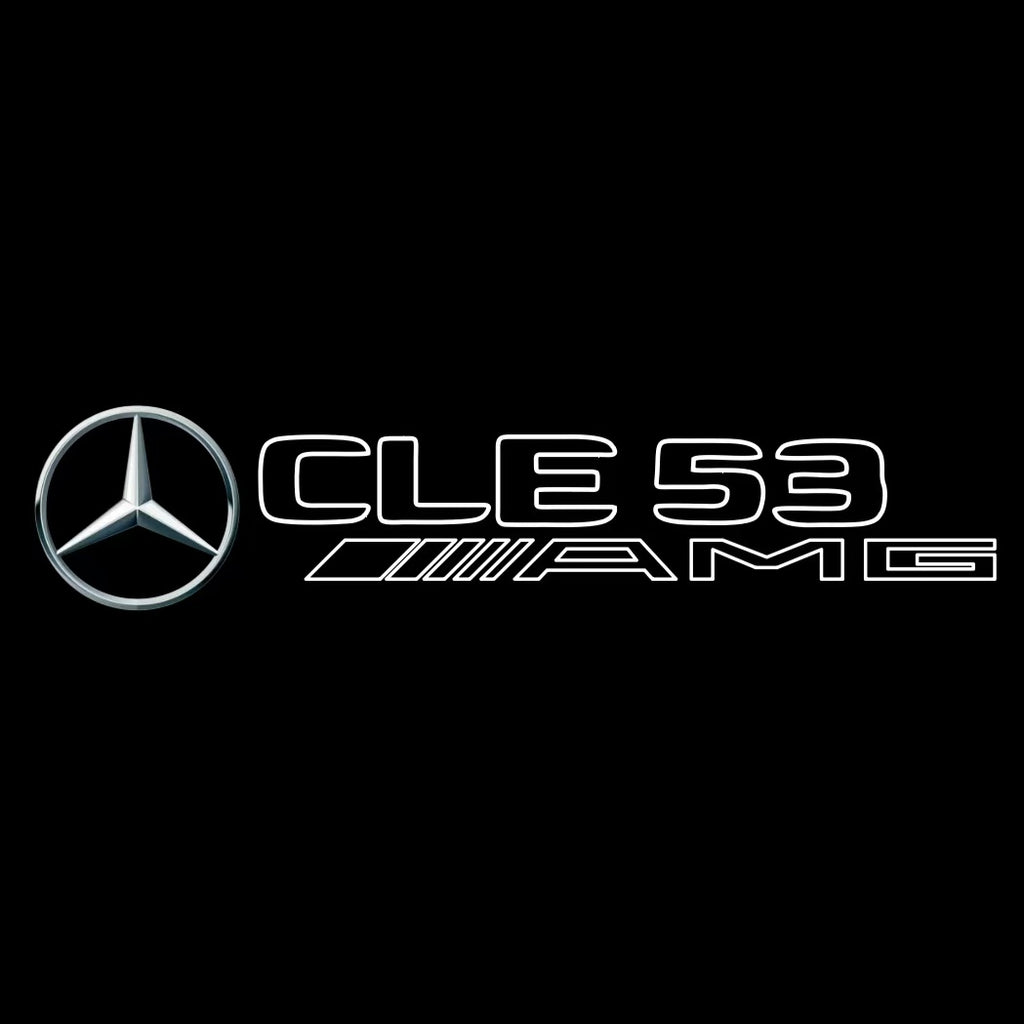 MERCEDES BENZ CLE53 AMG LOGO PROJECTOT LIGHTS  (quantity 1 = 1 set /2 door lights with 2 logo films)Nr.02M332