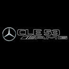 MERCEDES BENZ CLE53 AMG LOGO PROJECTOT LIGHTS  (quantity 1 = 1 set /2 door lights with 2 logo films)Nr.02M332