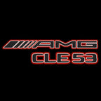 MERCEDES BENZ CLE53 AMG LOGO PROJECTOT LIGHTS  (quantity 1 = 1 set /2 door lights with 2 logo films)Nr.02M328
