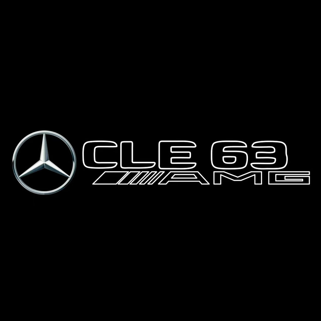 MERCEDES BENZ CLE63 AMG LOGO PROJECTOT LIGHTS  (quantity 1 = 1 set /2 door lights with 2 logo films)Nr.02M336