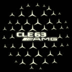 MERCEDES BENZ CLE63 AMG LOGO PROJECTOT LIGHTS  (quantity 1 = 1 set /2 door lights with 2 logo films)Nr.02M337