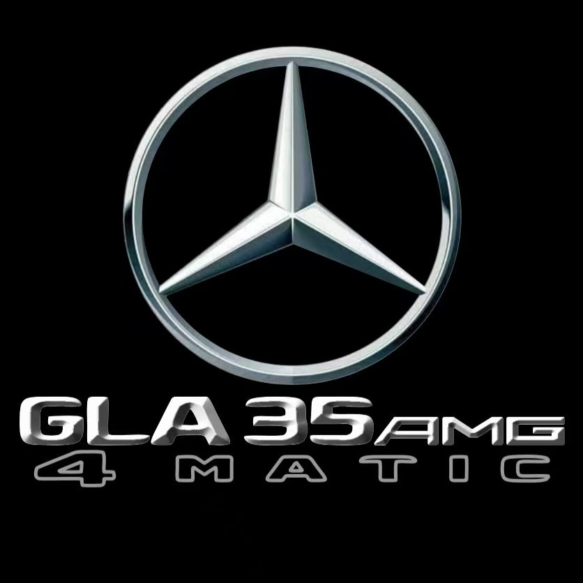 MERCEDES BENZ GLA35 AMG LOGO PROJECTOT LIGHTS  (quantity 1 = 1 set /2 door lights with 2 logo films)Nr.02M339