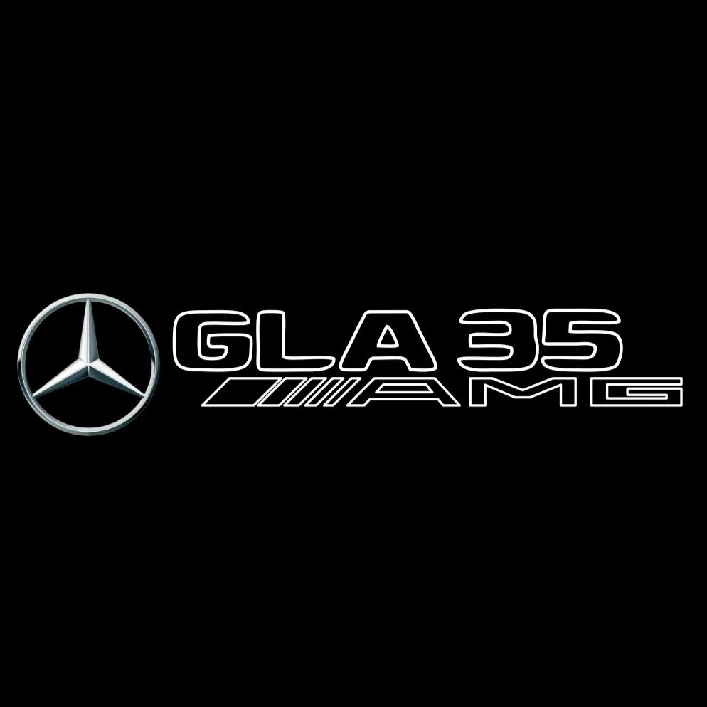 MERCEDES BENZ GLA35 AMG LOGO PROJECTOT LIGHTS  (quantity 1 = 1 set /2 door lights with 2 logo films)Nr.02M342