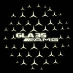MERCEDES BENZ GLA35 AMG LOGO PROJECTOT LIGHTS  (quantity 1 = 1 set /2 door lights with 2 logo films)Nr.02M341